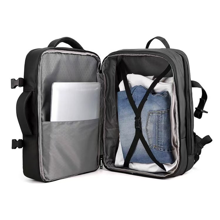 Expandable travel backpack