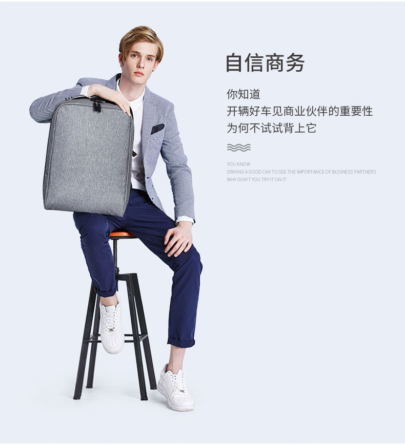 15.6 Inch Laptop Backpack, Water-Resistant Nylon Work Backpack