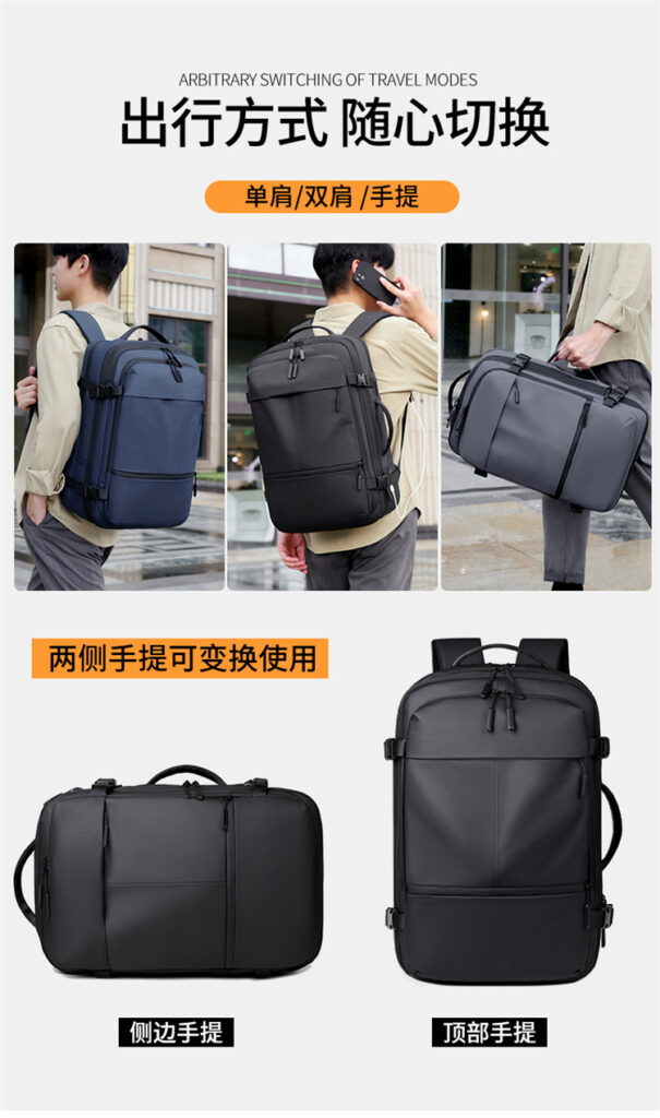 Large-capacity computer backpack for more organized storage