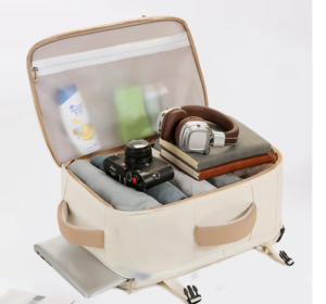 A multi-pocket design for organized storage, a sleek and stylish laptop bag essential for professional travel