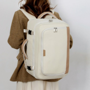 A multi-pocket design for organized storage, a sleek and stylish laptop bag essential for professional travel