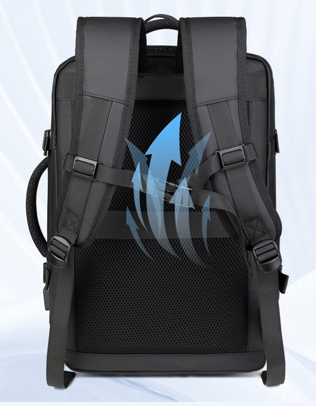 Multi-compartment organized storage, shockproof laptop backpack for business commuting