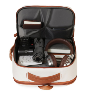 A laptop backpack that combines practicality and style, the ideal choice for business professionals on the go