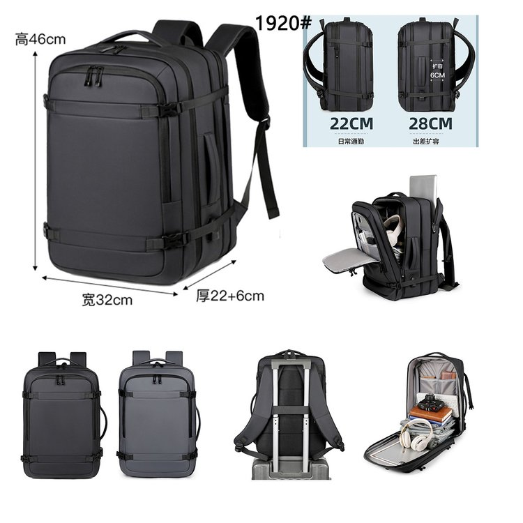 Business Commute Laptop Backpack, Large Capacity with Multiple Compartments for Effortless Travel