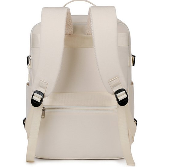 Water-repellent fabric stands up to rainy days, safeguarding your laptop for worry-free travel with this backpack
