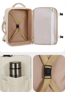 A multi-pocket design for organized storage, a sleek and stylish laptop bag essential for professional travel