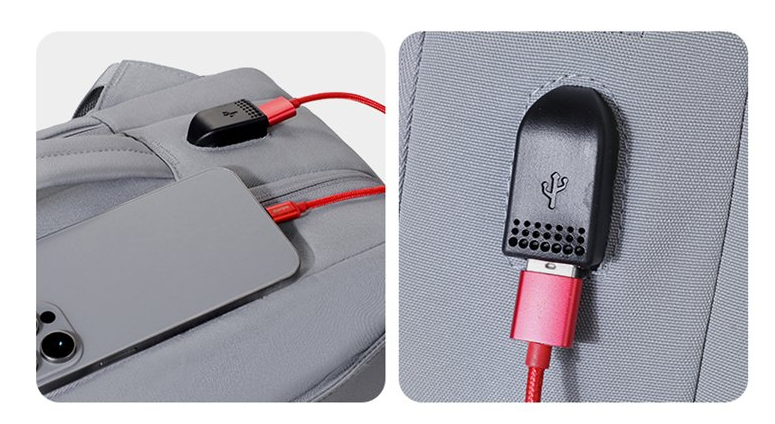 Stylish and textured business backpack with a shockproof laptop compartment for enhanced protection