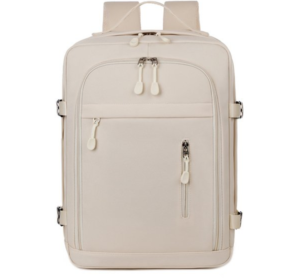 Water-repellent fabric stands up to rainy days, safeguarding your laptop for worry-free travel with this backpack