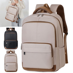 A backpack with multiple pockets for organized storage, saying goodbye to clutter and making work and travel more hassle-free