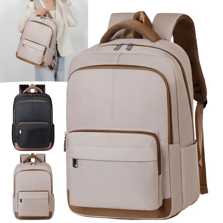 A backpack with multiple pockets for organized storage, saying goodbye to clutter and making work and travel more hassle-free